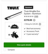 honda CR-V roof bars Thule -