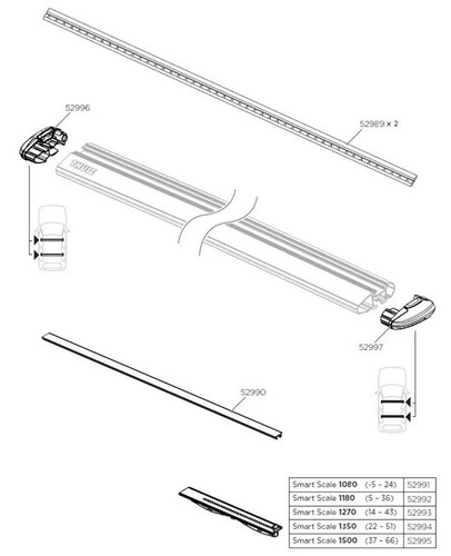 Thule wingbar evo spare - thule,